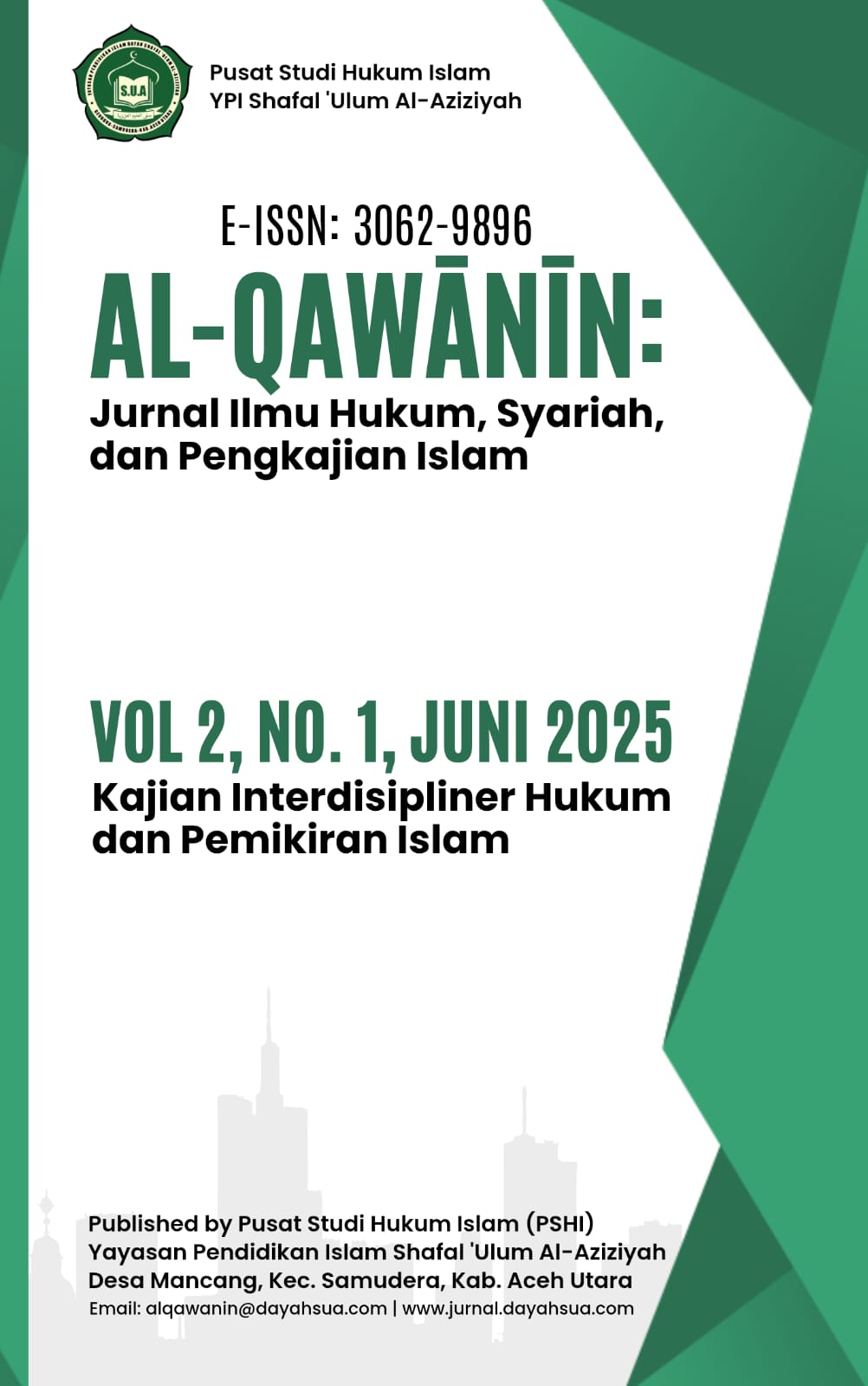 View Vol. 2 No. 1 (2025): Kajian Interdisipliner Hukum dan Pemikiran Islam